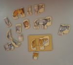 Encastrement 6 animaux sauvages 4 pces vignette