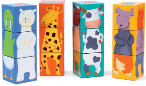 12 cubes "animaux" vignette